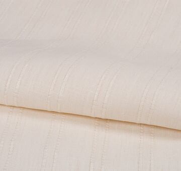 Bianco Hazy Sky - Blue Linen fabric, Plain