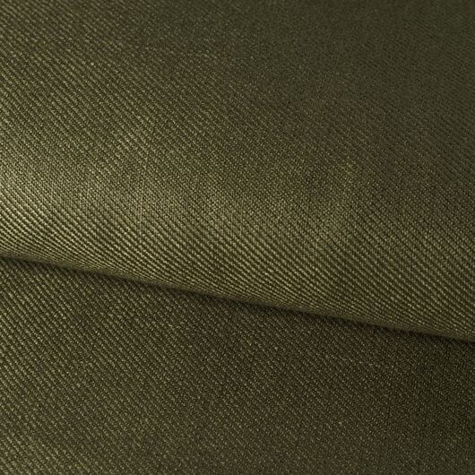 Linen rayon blend twill, army green