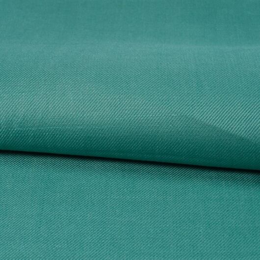 Green ramie twill fabric